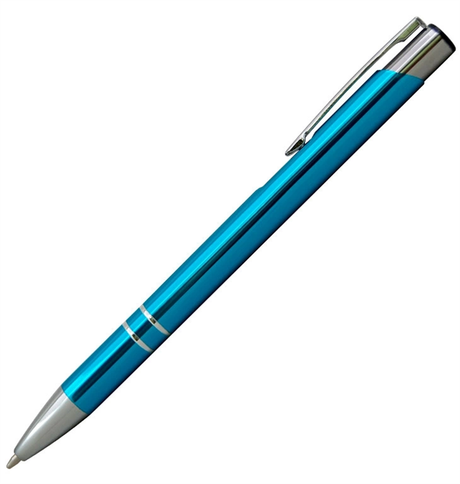 Ручка металлическая шариковая Z-PEN, COSMO  (голубая) с Вашим логотипом 10231