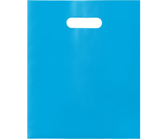 Пакет ПВД с Вашим логотипом 30х40 мм, голубой, 70 мкр, печать 1+0 (односторонняя, одноцветная) 10246