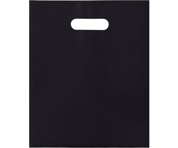 Пакет с Вашим логотипом ПВД 50х60 мм, черный, 70 мкр, печать 1+0 (односторонняя, одноцветная) 10302