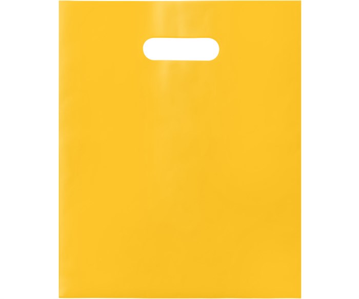Пакет с Вашим логотипом ПВД 20х30 мм, желтый, 70 мкр, печать 1+0 (односторонняя, одноцветная) 10306