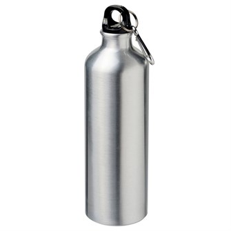 Бутылка - фляжка  спортивная алюминиевая 750 мл (серебро) с печатью изображения 10144