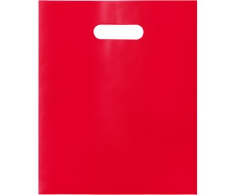 Пакет с Вашим логотипом ПВД 40х50 мм, красный, 70 мкр, печать 1+0 (односторонняя, одноцветная) 10284