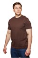 Футболка СТАНДАРТ с Вашим логотипом (цвет коричневый, плотность 160 гр./кв.м). 10360