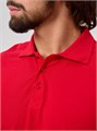 Рубашка поло с Вашим логотипом  с коротким рукавом красная 10385