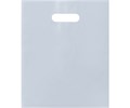 Пакет с Вашим логотипом ПВД 20х30 мм, серебро, 70 мкр, печать 1+0 (односторонняя, одноцветная) 10308